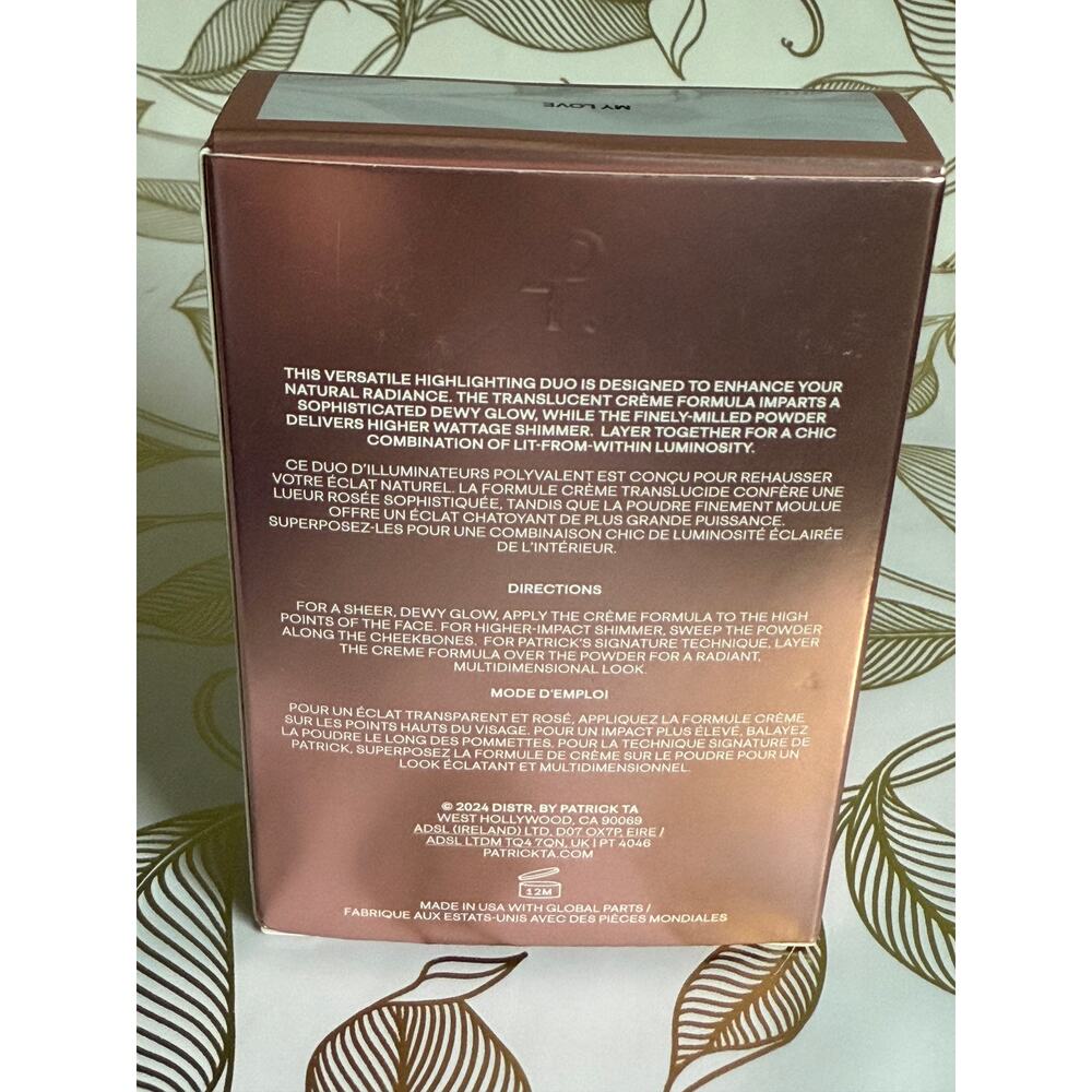 PATRICK TA Major Glow Crème/ Powder Light Reflecting Translucent Highlighter Duo - Picture 3 of 5